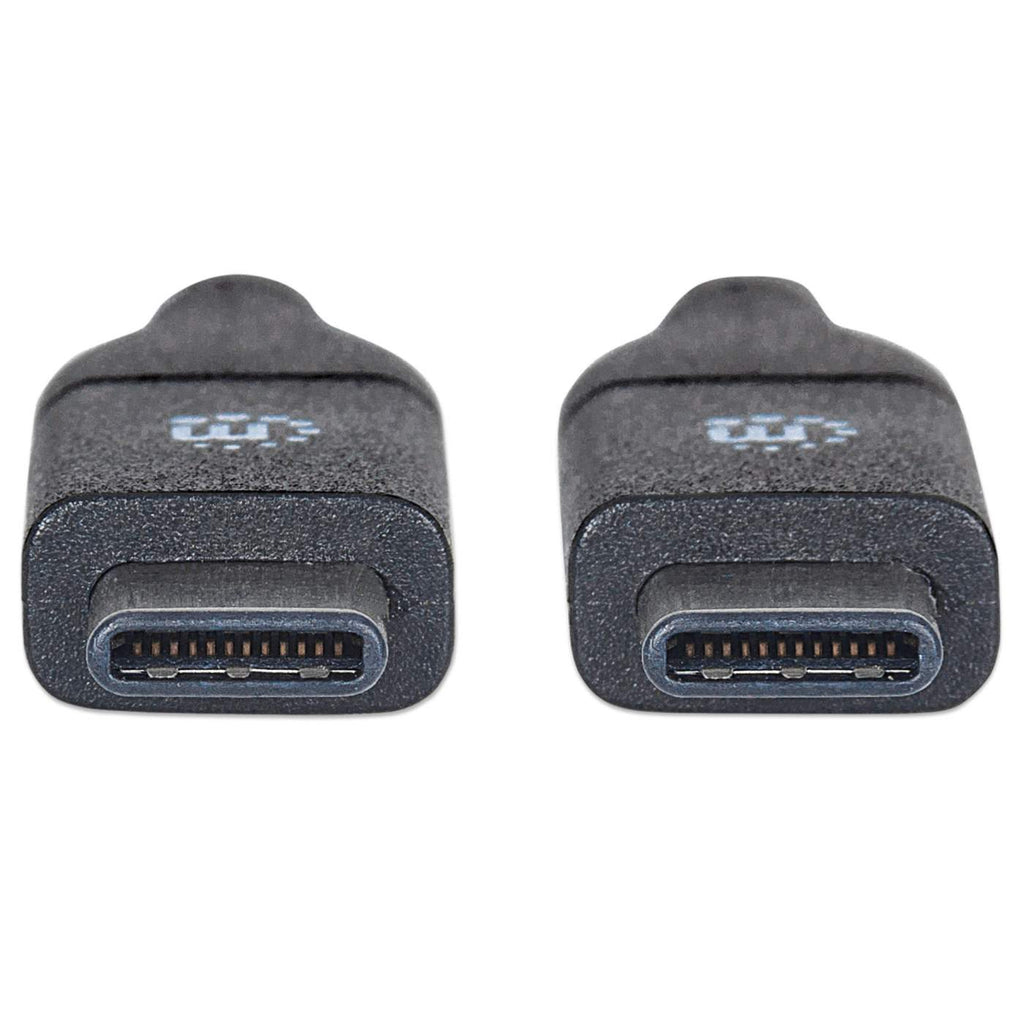 Cavo adattatore USB con connettori USB-C a USB-A, nero, su sfondo bianco.
