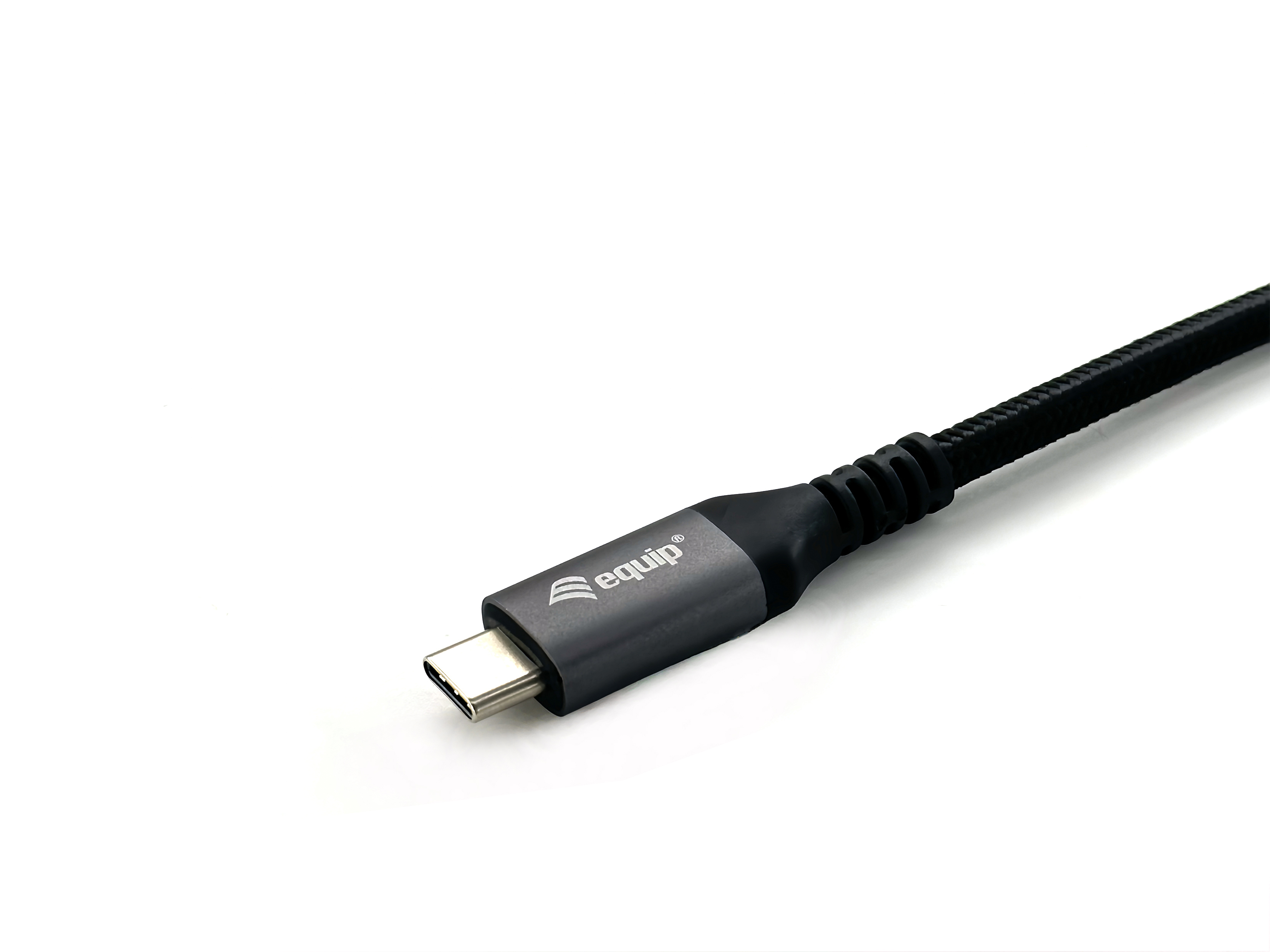 USB-C connector cable end, branded with 'equip', against a white background.