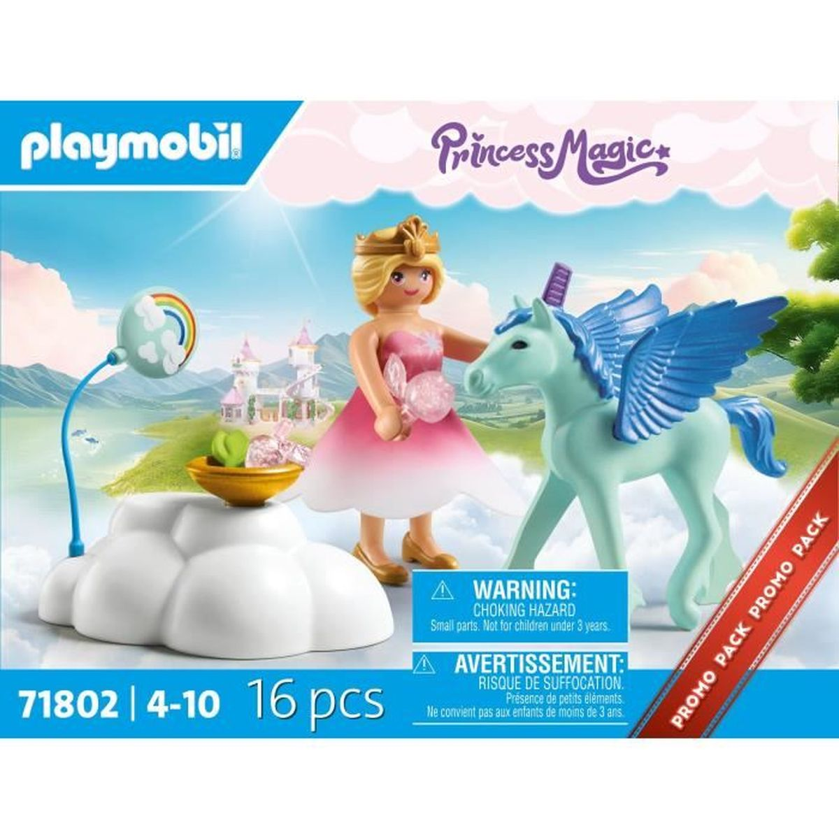 Zestaw Playmobil Princess Magic z księżniczką, jednorożcem i akcesoriami.