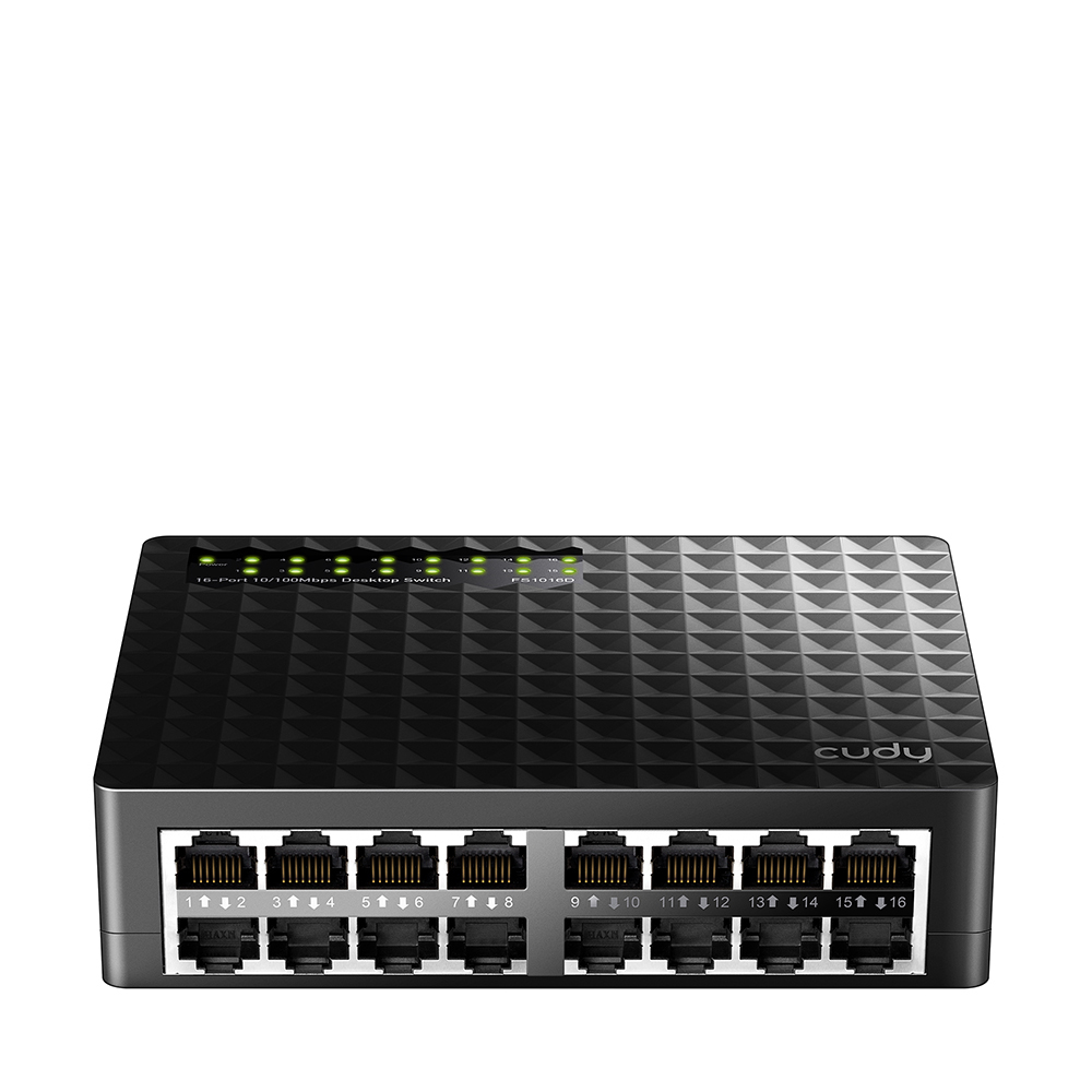 CUDY FS1016D 10/100Mbps 1,6 Gb/sn 16 Switch Siyah