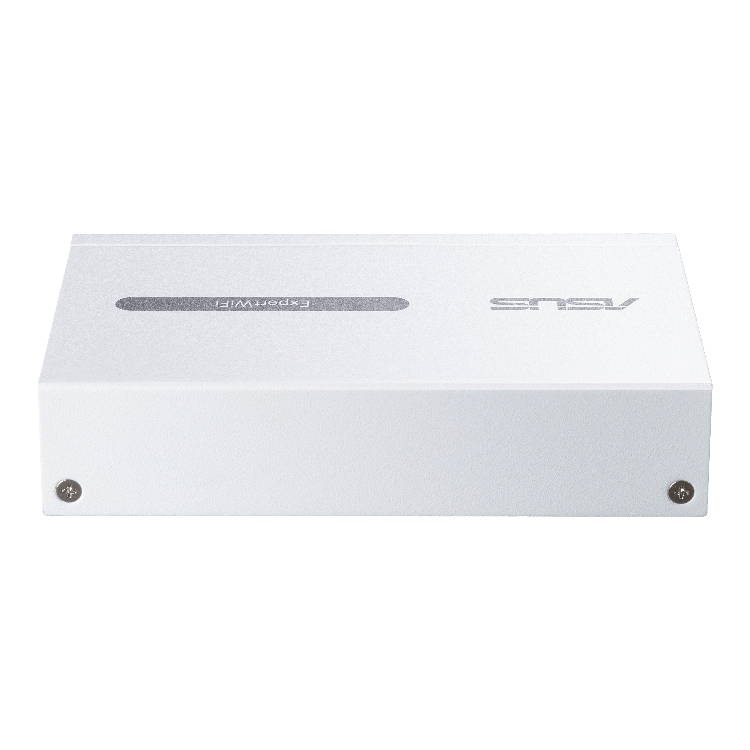 White ASUS ExpertWiFi router with a simple design, and the ASUS logo.