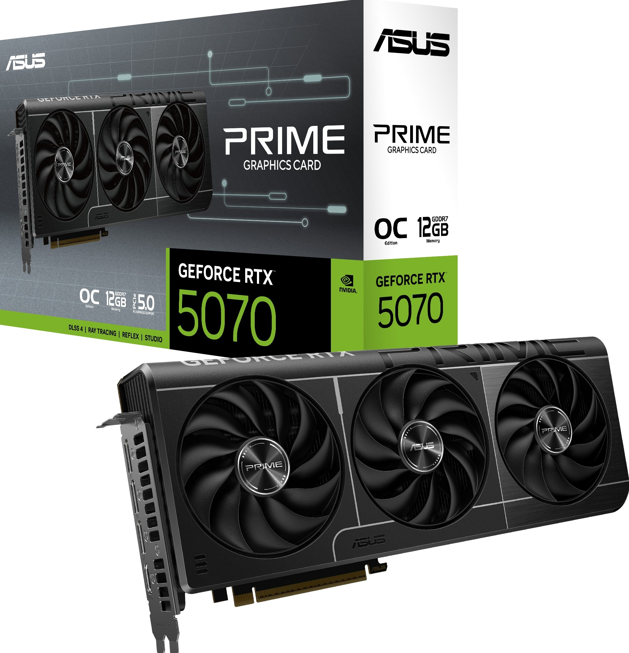 ASUS Prime O12G GDDR7 192Bit OC DLSS4 VGA GeForce RTX™ 5070 12 GB Ekran Kartı