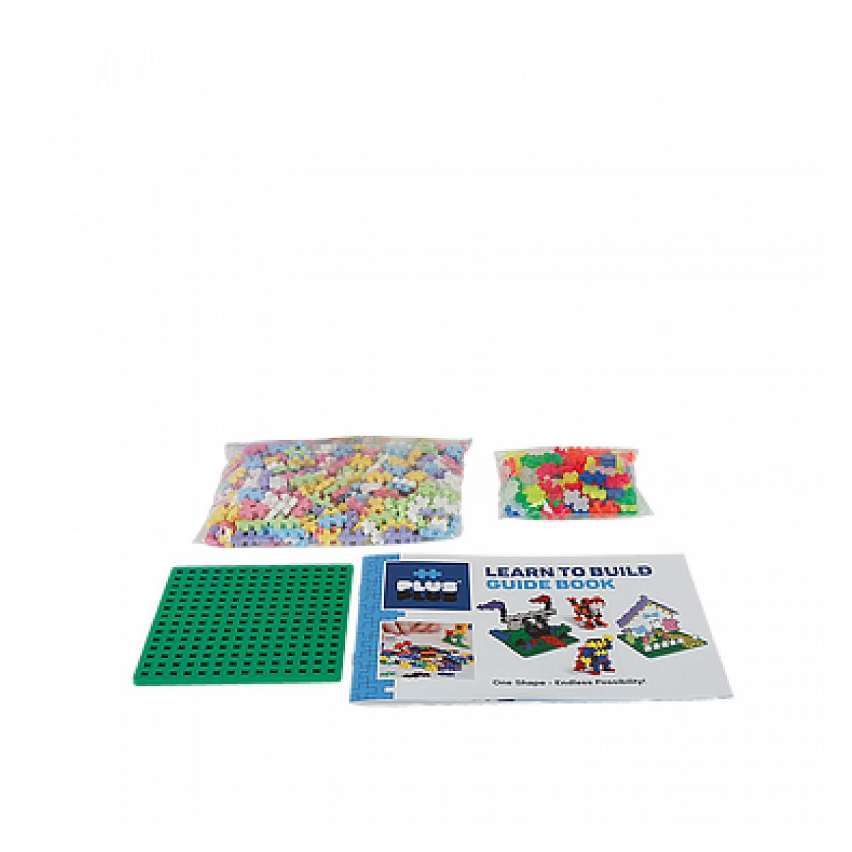 Plus-Plus 5009 - Set Da 600 Mattoncini Costruzione Con 2 Piastre Base Per Bambini 5-12 Anni - 2