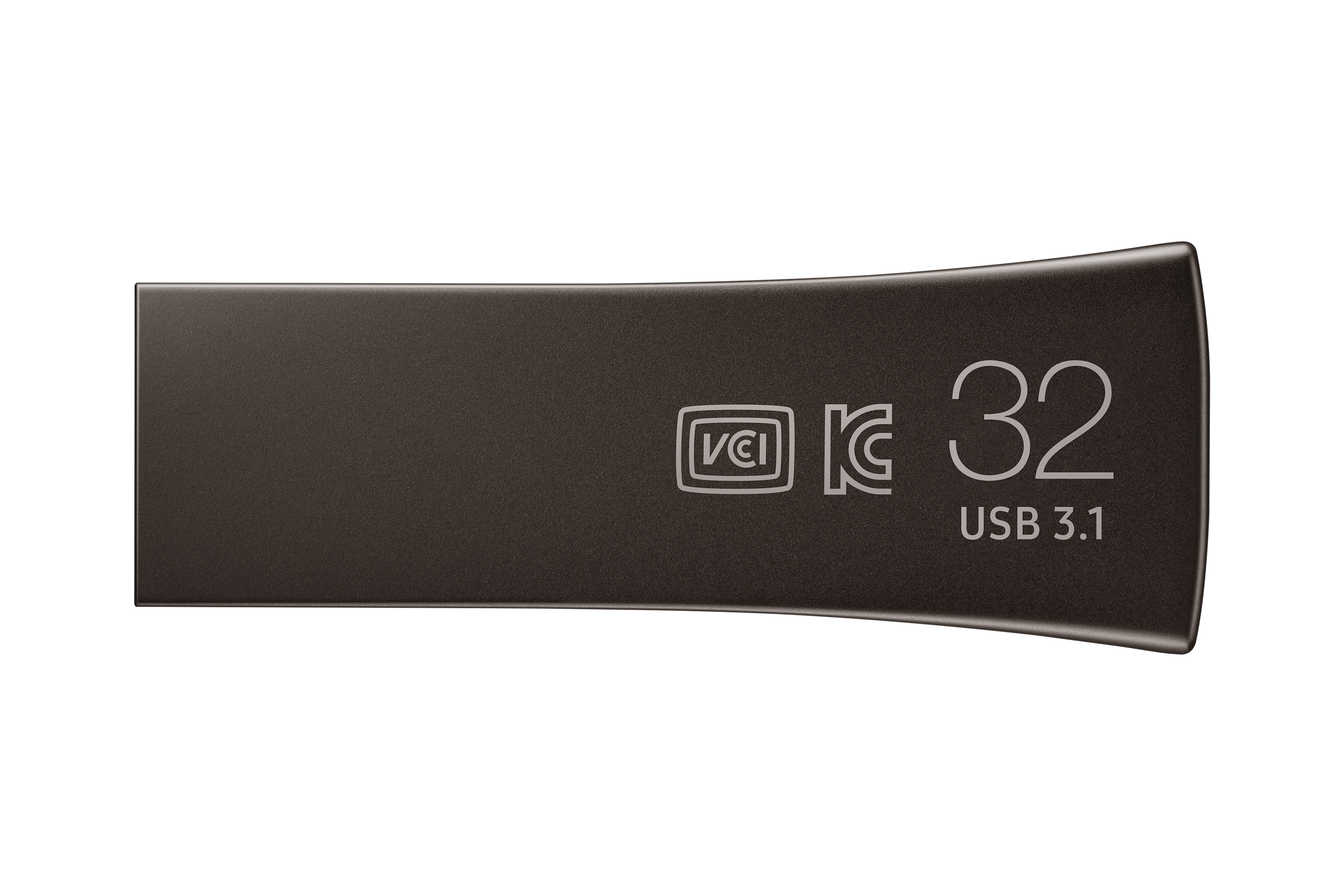 Unidad USB negra con 32GB, USB 3.1 y marcas.