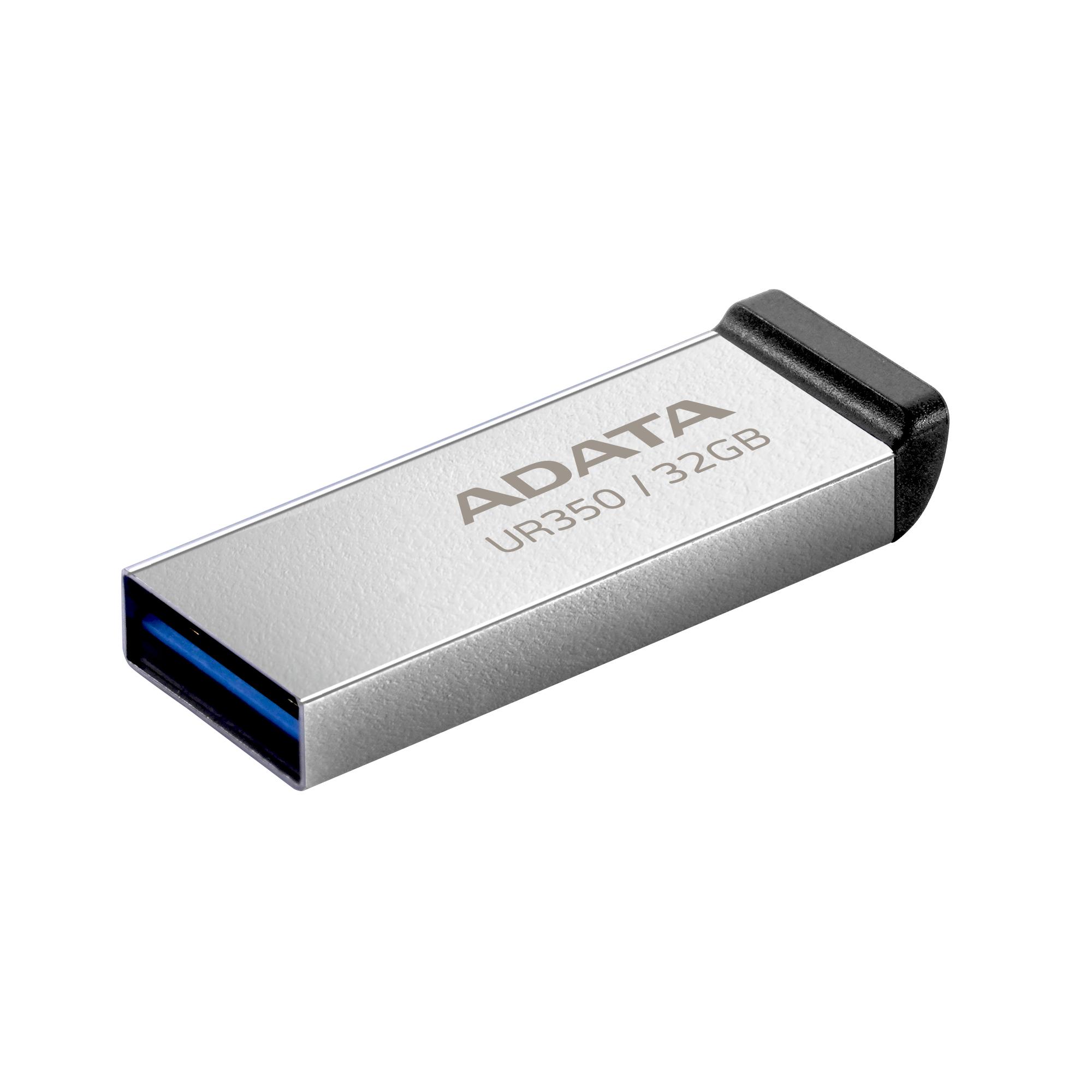 Srebrno-czarny pendrive ADATA z napisem "UR350 | 32GB".