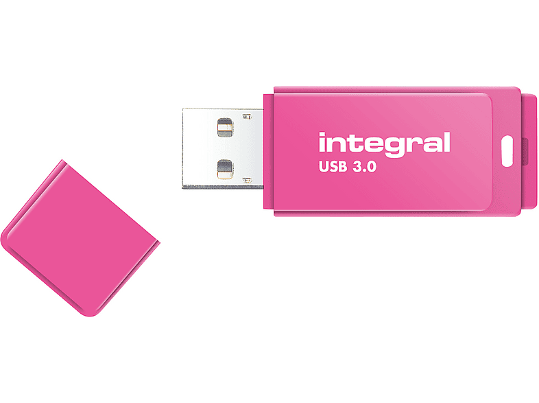 PEN DRIVE INTEGRAL 64GB USB3.0 DRIVE NEON PINK UP TO R-100 W-30 MBS ...
