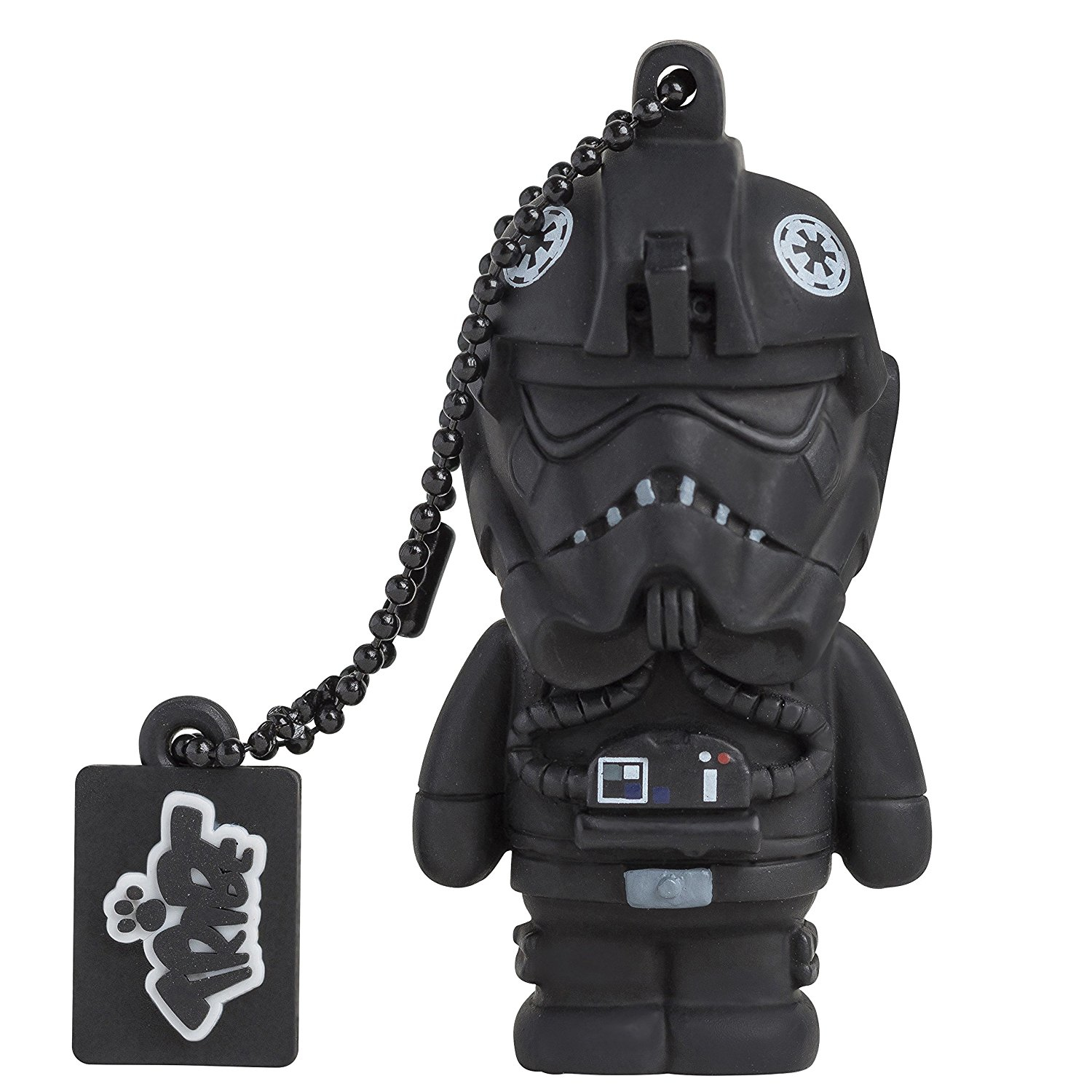 Czarny pendrive z pilotem myśliwca TIE z Gwiezdnych Wojen.
