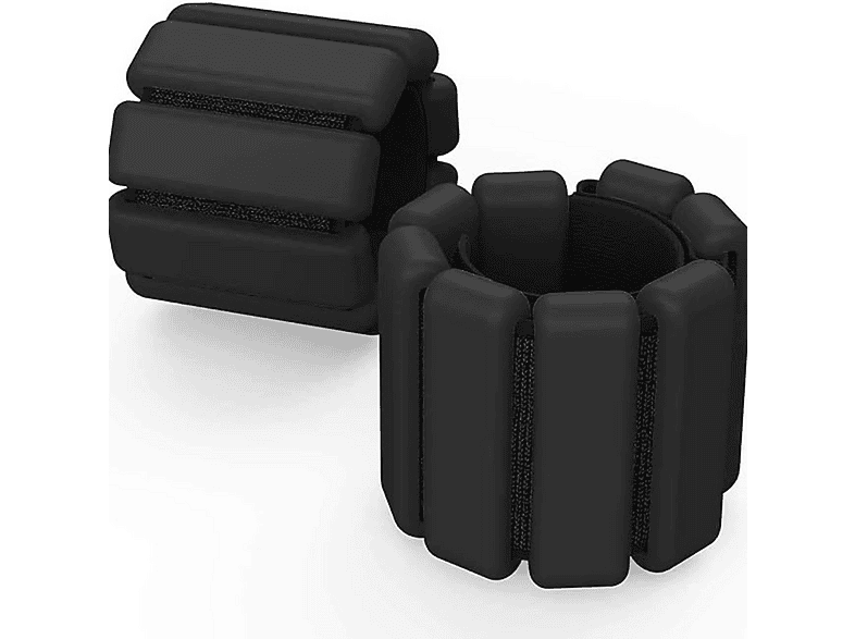 Pesi Da Polso Regolabili: Set 2 Pezzi In Nero, Per Fitness E Allenamento, Peso Variabile - 3