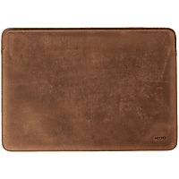 MediaMarkt ACCEZZ MacBook Leather Laptop Hoes - Laptophoes 14 inch Bruin aanbieding
