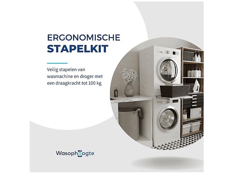 Hoover Universele stapelset met schuifplank voor wasmachines en drogers