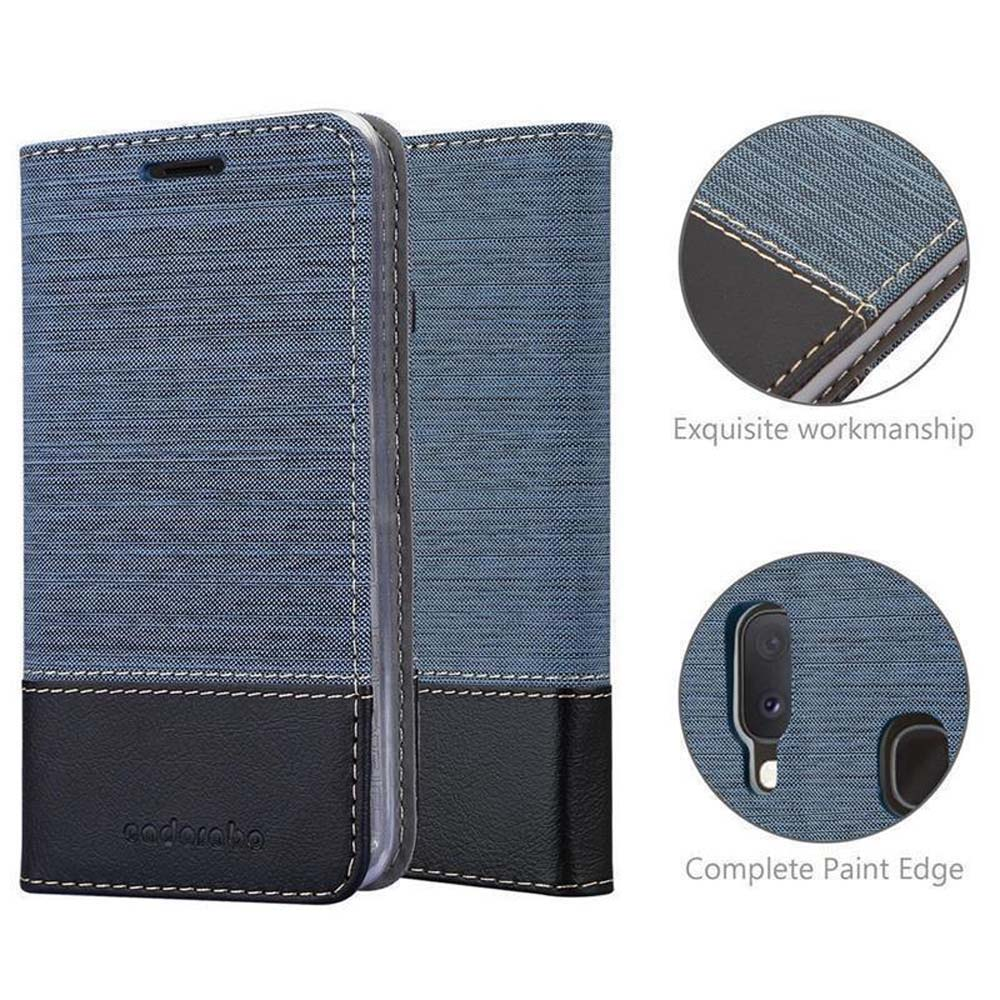 Funda azul y negra con detalles: Exquisita mano de obra, borde de pintura completo.