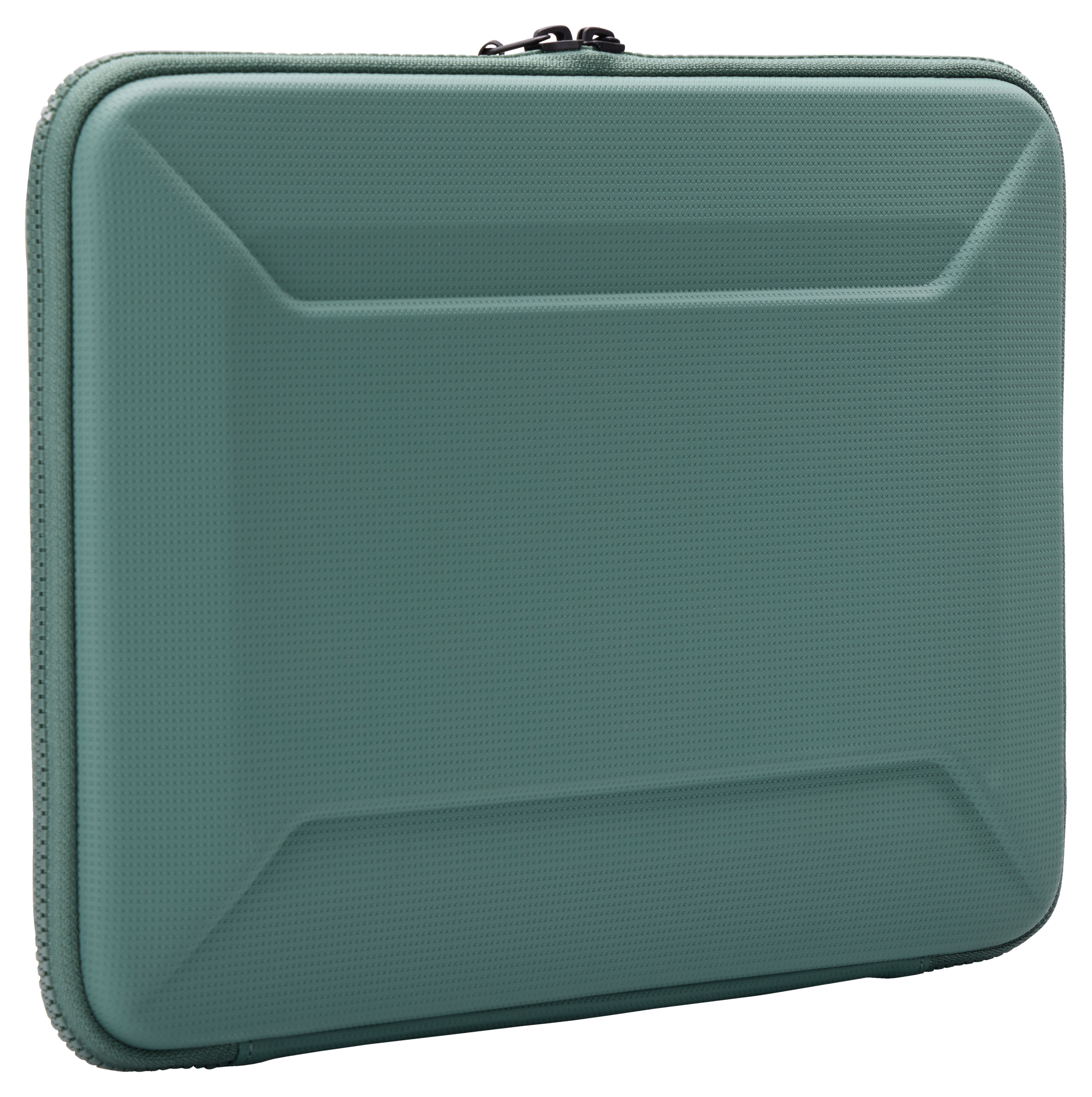 Custodia verde per laptop.
