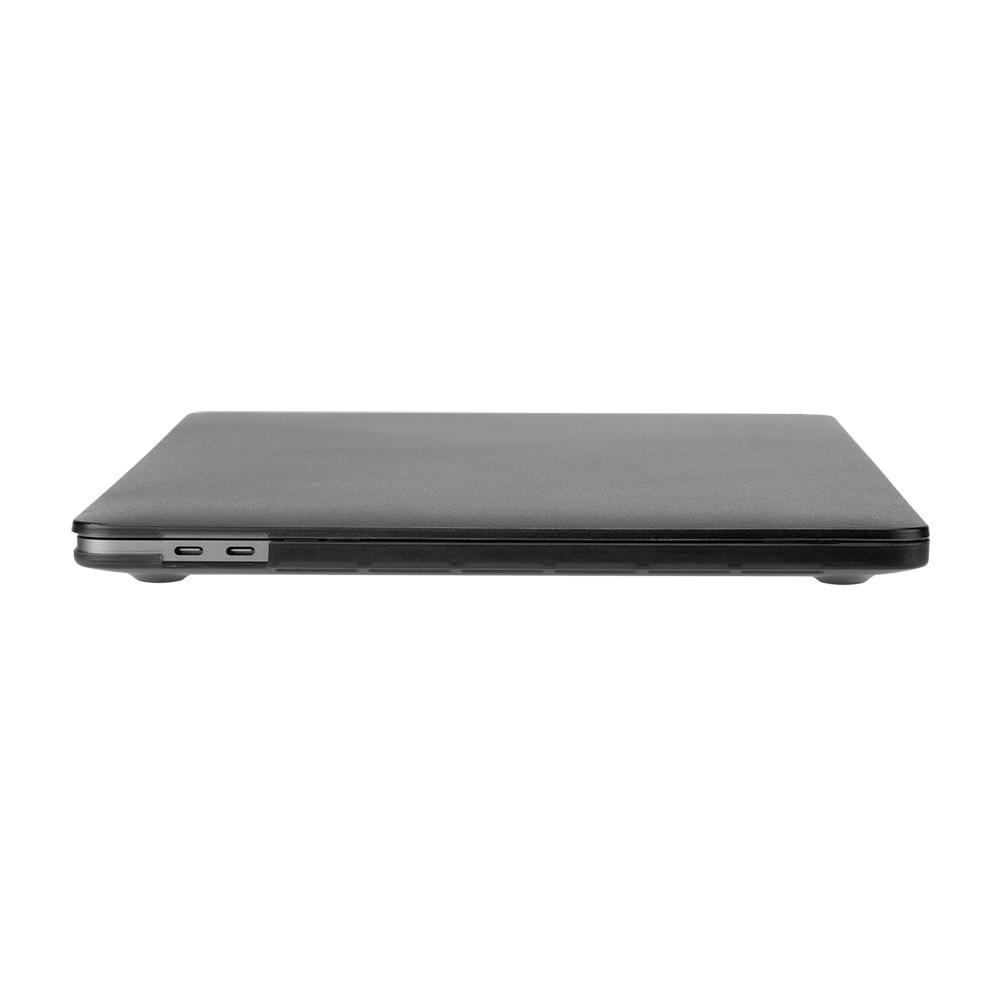 Un laptop grigio chiuso. Colore grigio scuro con un design elegante e semplice.