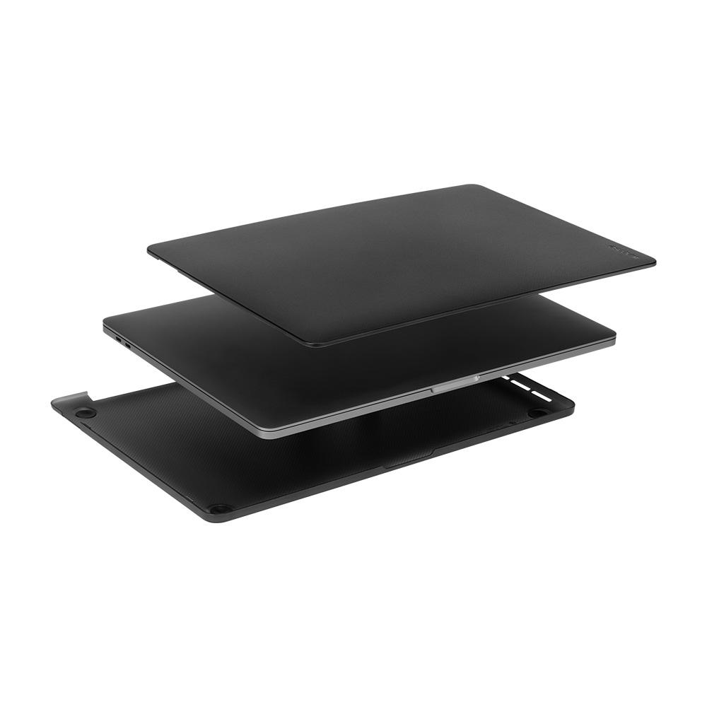 Parti di custodia per laptop nere sovrapposte.