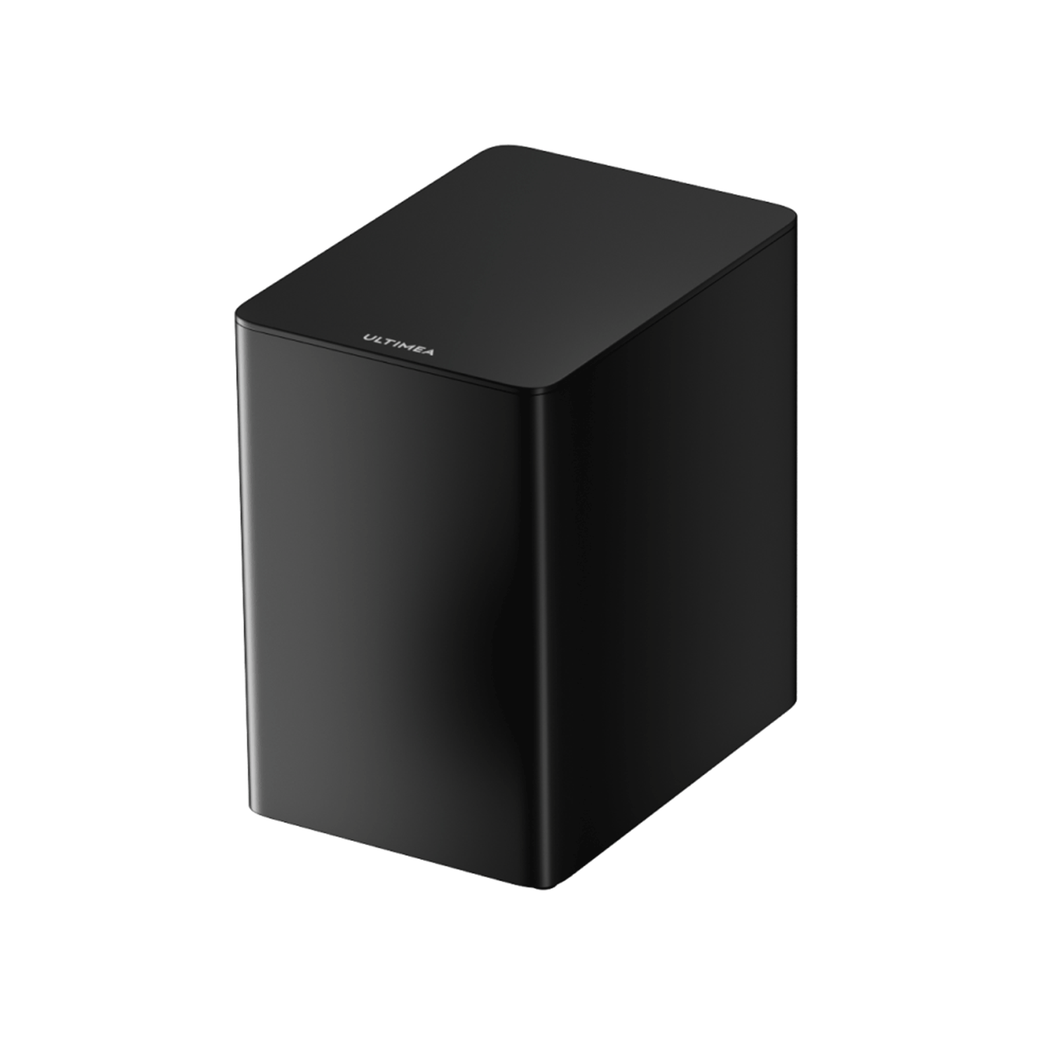 Czarny, prostokątny głośnik z marką 'ULTIMEA' na górze.