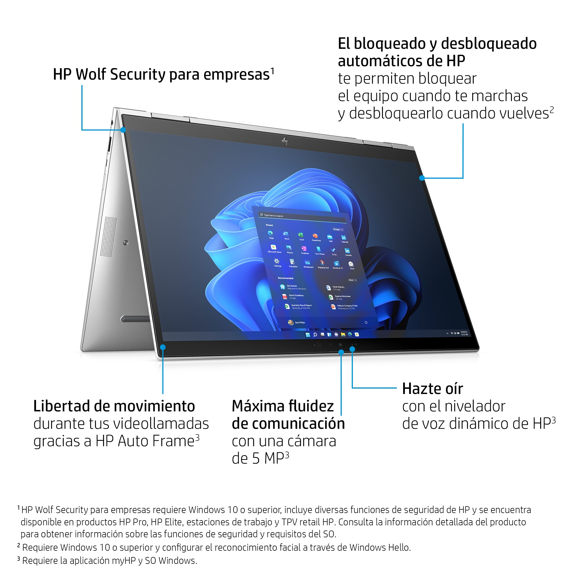 Ein silberner Laptop mit geöffnetem Bildschirm, der eine Windows-Oberfläche mit Anmerkungen zeigt.