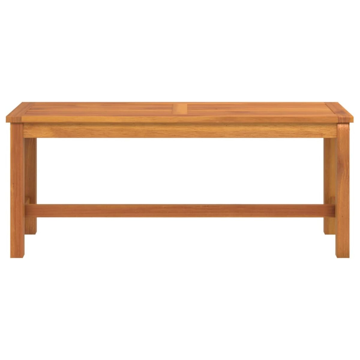 Panca in legno. Colore marrone. Sfondo bianco.