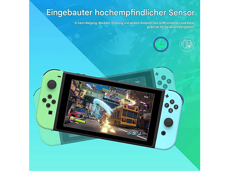 QTTVBTNA Nintendo Switch Alin457-2 Blau/Grün Controller Blau