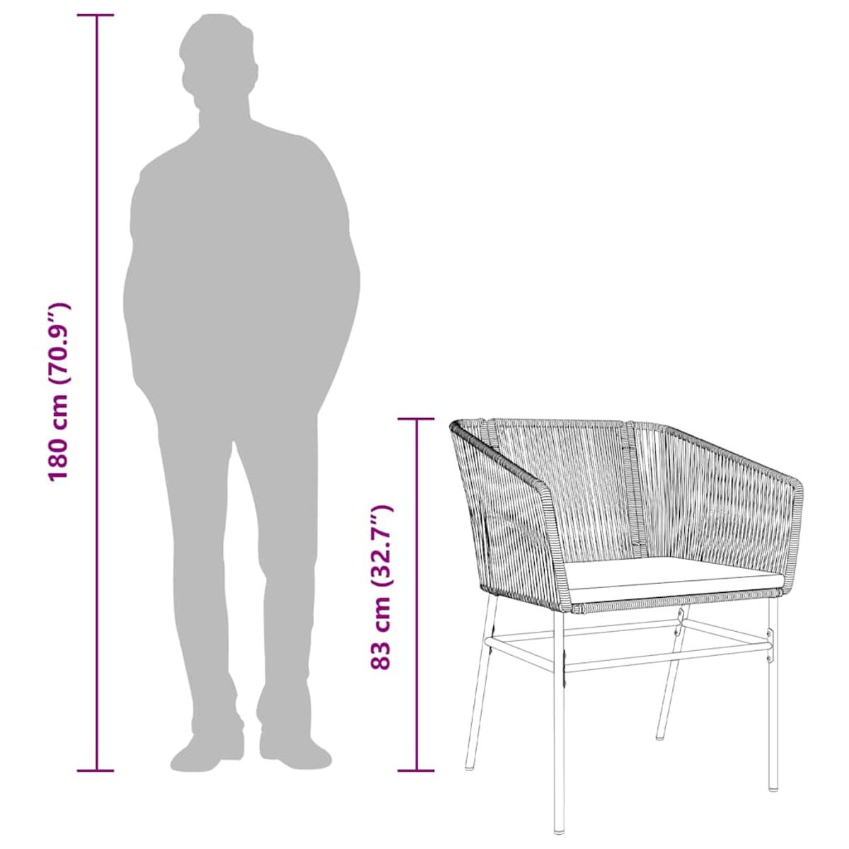 Silhouette di una persona accanto a una sedia.