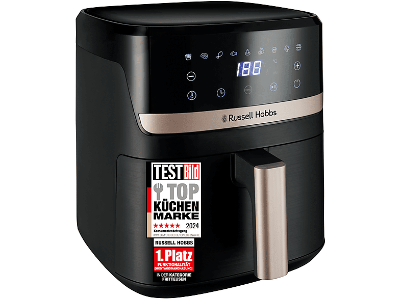 RUSSELL HOBBS Satisfry 27620-56 Heißluftfritteuse 1500 Watt Black Champagne