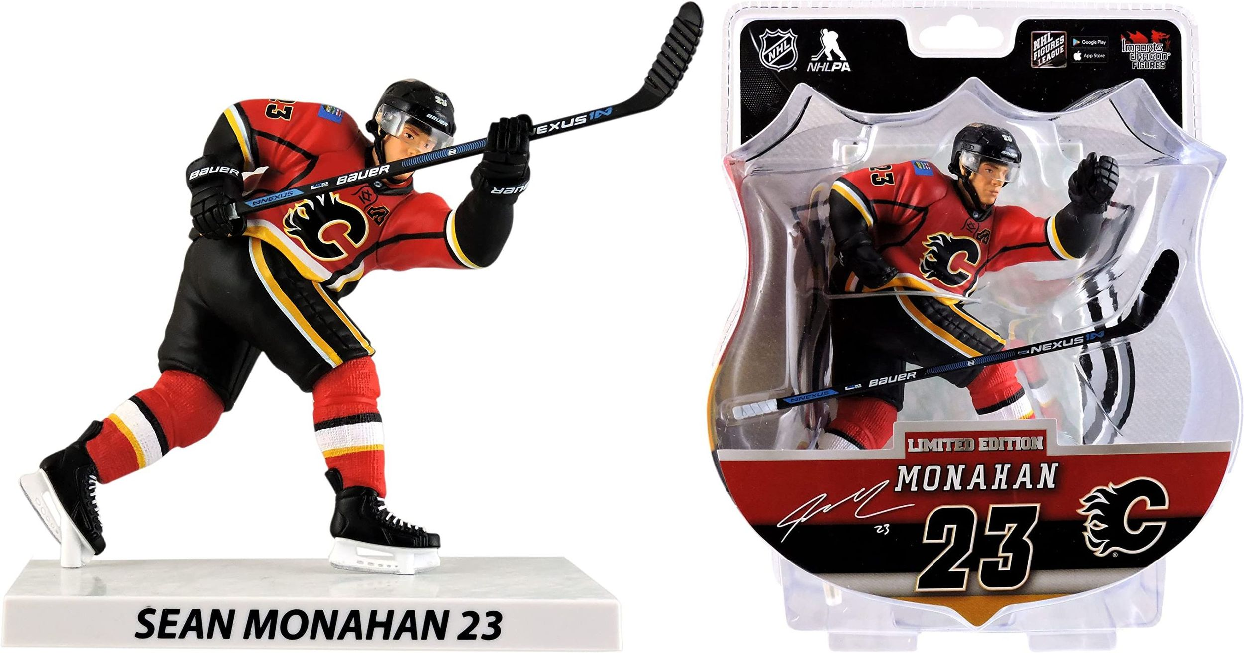 Eishockeyspieler-Figur in Actionpose. Figur in Blisterverpackung.