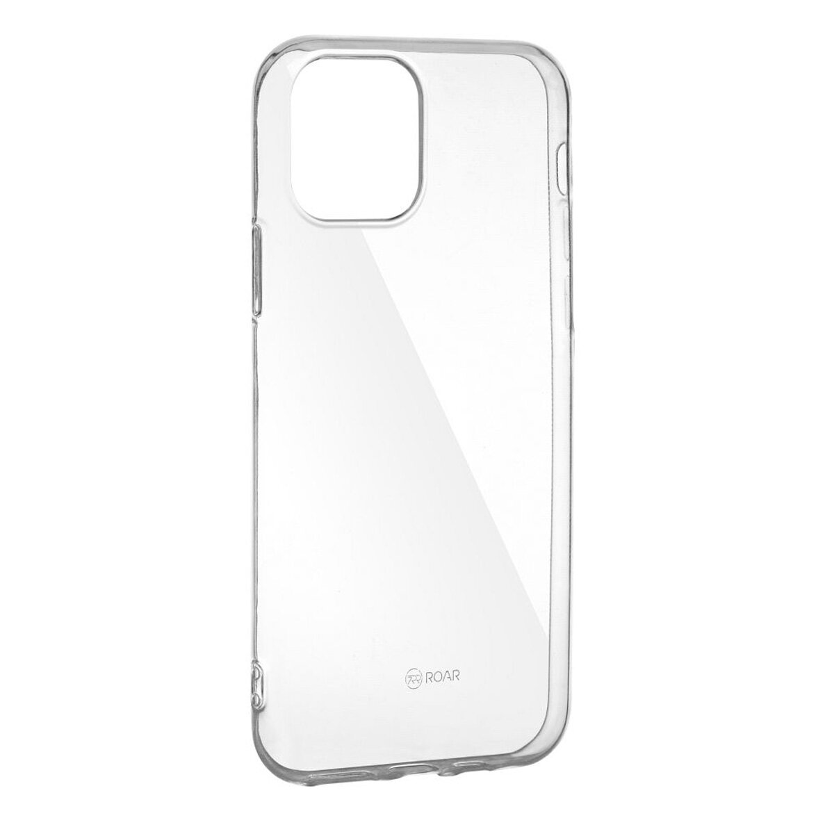Eine transparente Handyhülle mit ROAR-Logo. Die Hülle ist leer. Das Telefon ist nicht vorhanden.