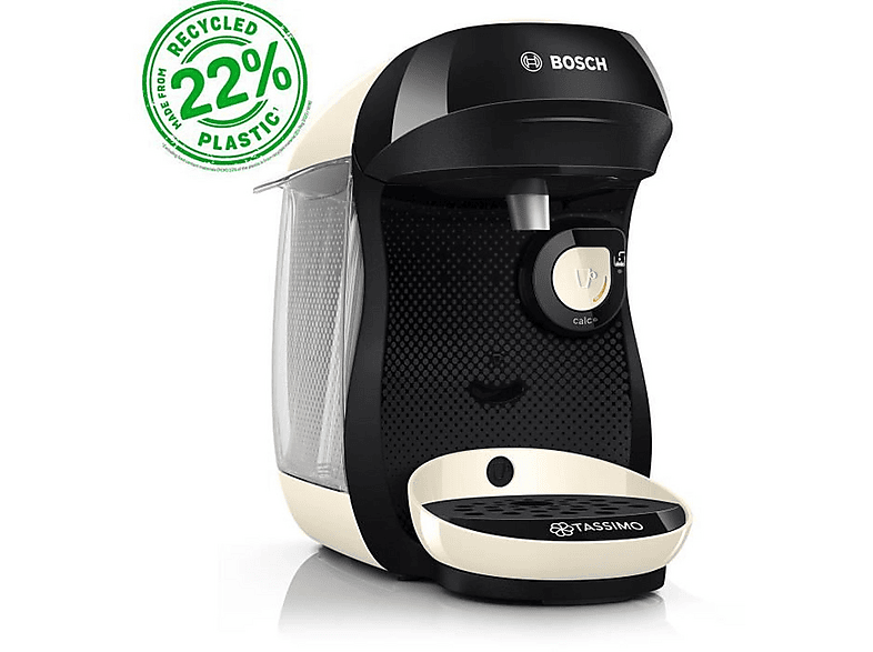 BOSCH Tassimo Happy TAS107E Pad-Kaffeemaschine Beige, Schwarz