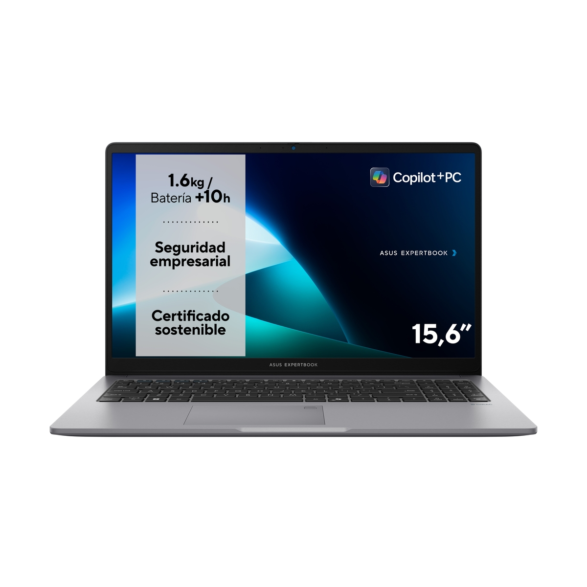 Laptop met scherm met tekst en afbeeldingen. Hij is open op een wit oppervlak.