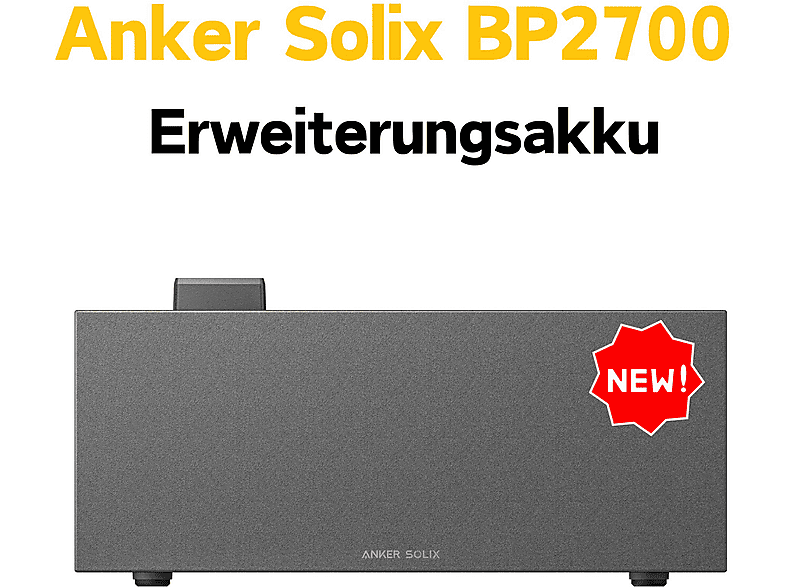 ANKER BP2700 Erweiterungsakku Solarspeicher 2,68kWh Powerbank
