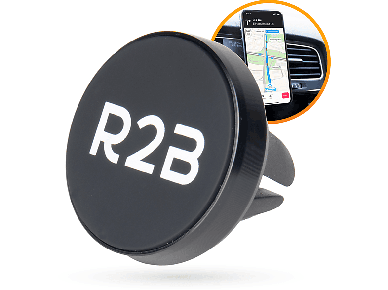 R2B Lüftungsgitter Magnetische KFZ Halterung, Schwarz | MediaMarkt