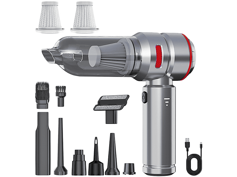 Kabelloser Handstaubsauger Mit 16000Pa Saugkraft – 2-in-1 Sauger & Bläser, 6000mAh Akku, Perfekt Für Tierhaare & Auto