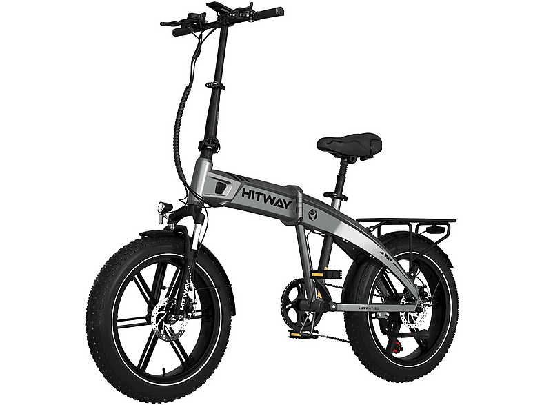 HITWAY BK36 Kompakt-/Faltrad (Laufradgröße: 20 Zoll, Unisex-Rad, 499.2Wh, SILBER)