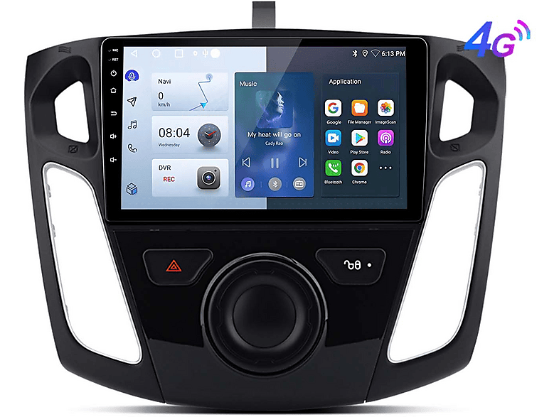 Autoradio Android 13 Pour Ford Focus 3 MK3 (2012-2018) - Écran Tactile 9" - Carplay/Android Auto - GPS
