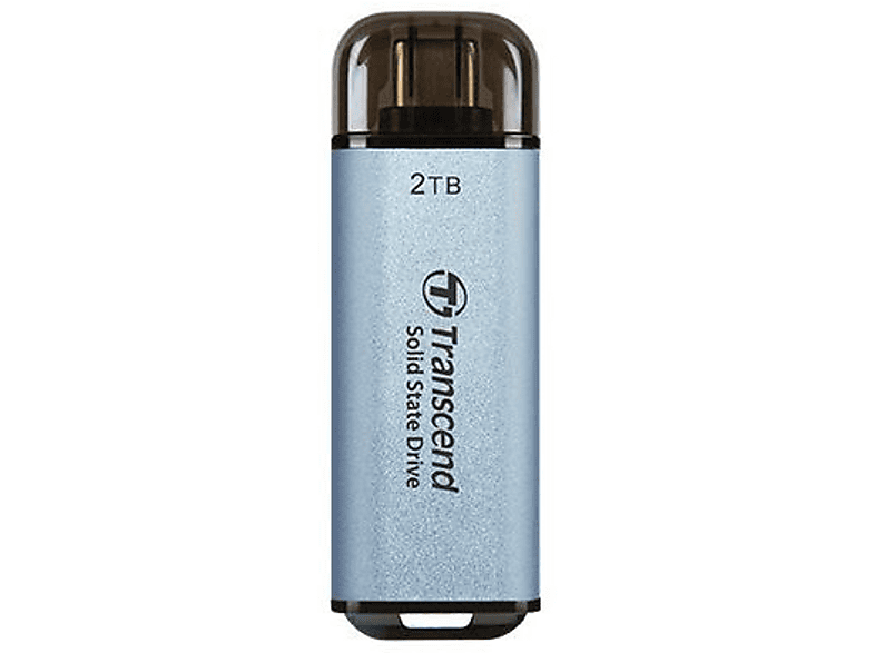 TRANSCEND TRANSCEND ESD300C 2TB External SSD USB Eingabe / Ausgabe Festplatten Externe, 2 TB SSD, extern, blau
