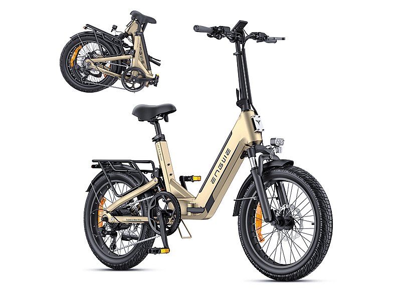 ENGWE L20 3.0 BOOST Citybike (Laufradgröße: 20 Zoll, Unisex-Rad, Champagner Gold)