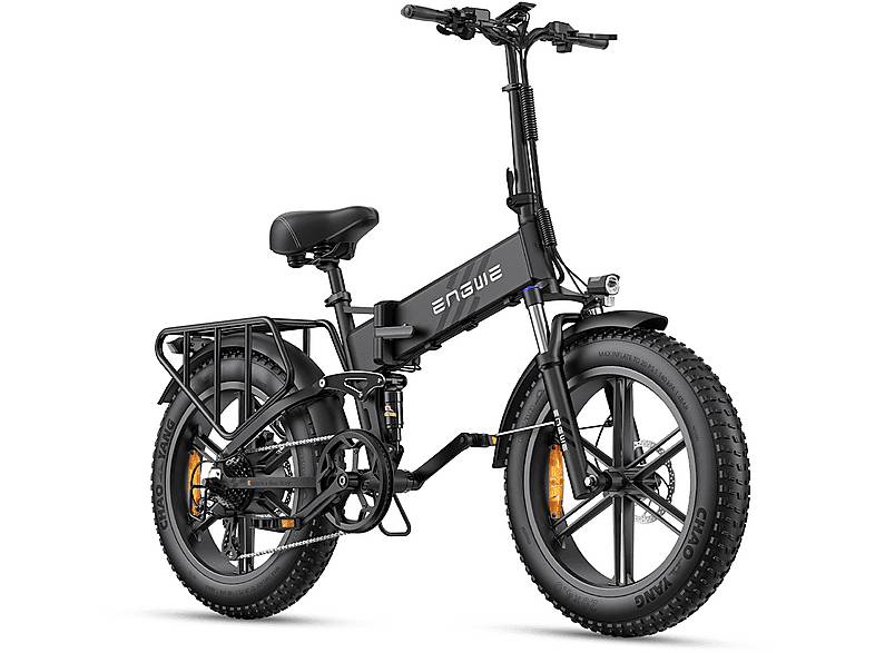 ENGWE ENGINE PRO 2.0 Kompakt-/Faltrad (Laufradgröße: 20 Zoll, Unisex-Rad, Schwarz)