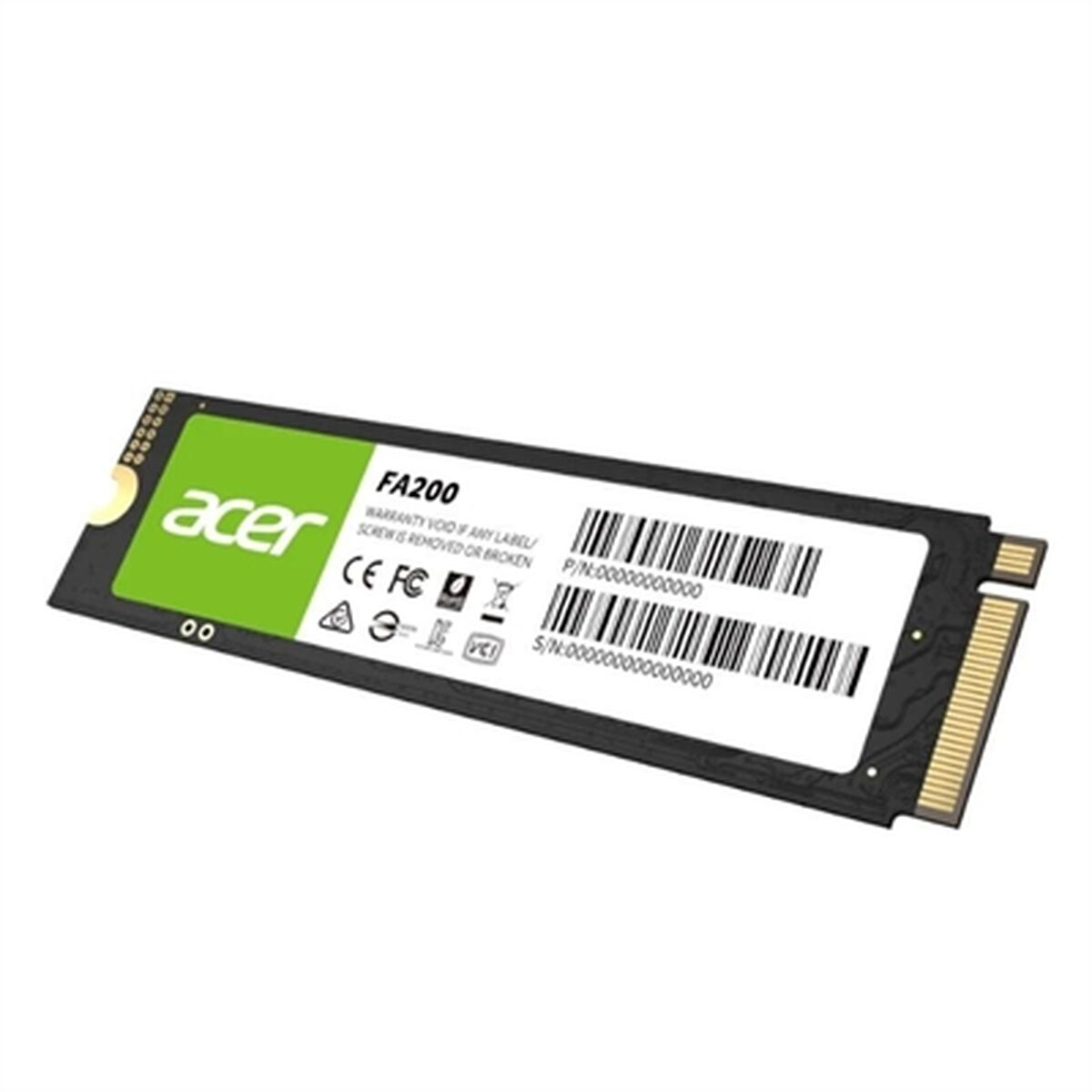 Dysk SSD Acer w opakowaniu, z etykietami i numerami seryjnymi.
