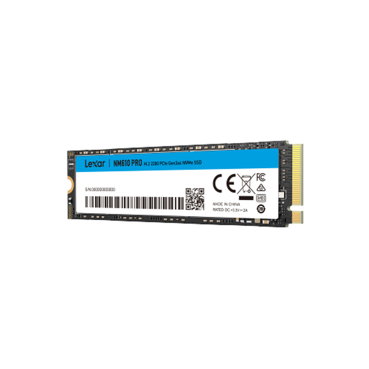 Niebieski dysk SSD NVMe Lexar NM610 PRO M.2 2280 PCIe Gen3x4.