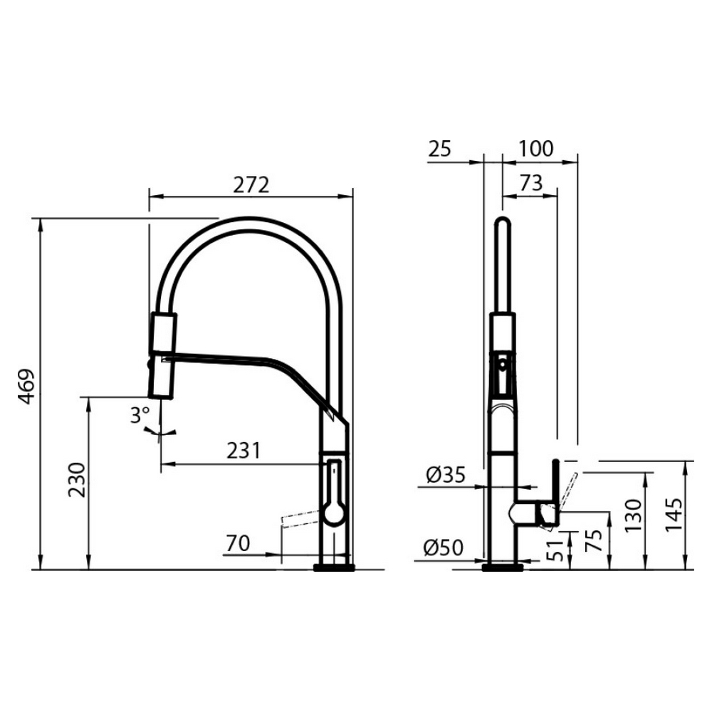 Disegno tecnico di un forno a incasso, con dimensioni e dettagli di installazione.