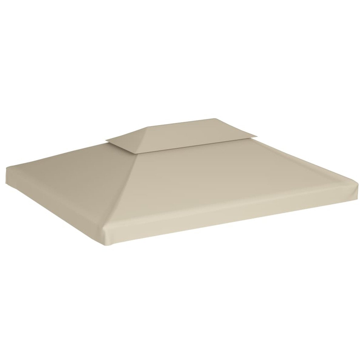 Tettuccio beige. Il tettuccio è quadrato, lo sfondo è bianco.