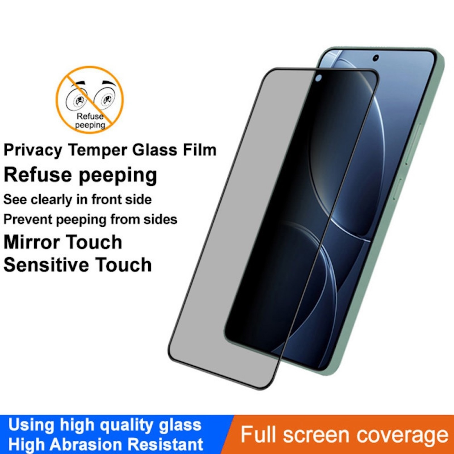TM-Concept - Pellicola In Vetro Temperato Per Blackberry Passport, 0,26 Mm, Bordi Arrotondati 2.5D, Durezza 9H, Antigraffio