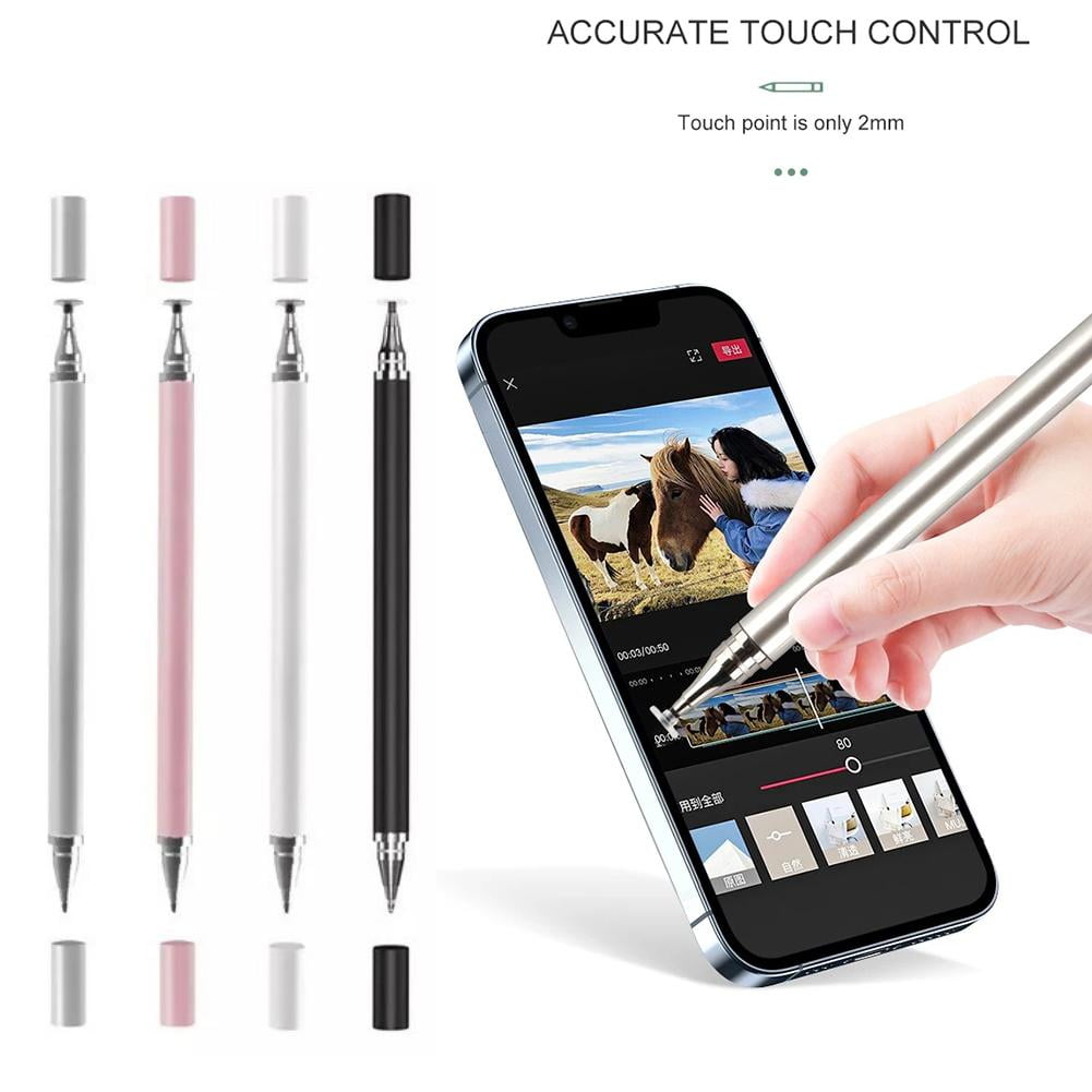 Stylus in verschiedenen Farben und ein Telefon mit geöffneter Videobearbeitungs-App.