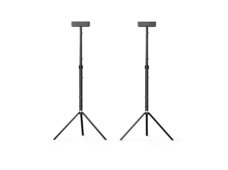 Luidsprekerstandaard Houten luidsprekerstandaarden, 65-85 cm/25,5-33,4 inch in hoogte verstelbare luidsprekerstandaard, professionele audiobevestigingsgaten, voor surround sound en boekenplankluidspre