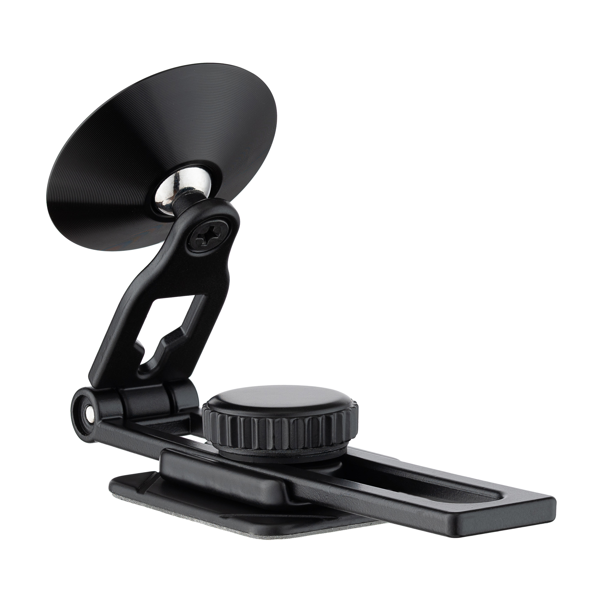 Czarne urządzenie z okrągłą głowicą.