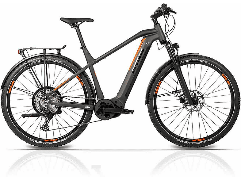 AIRTRACKS 29 Zoll E-MTB SUV MAVERIX BOSCH Performance Line CX Gen4 500Wh BOOST 85Nm 12s SHIMANO DEORE RD-6100 Mountainbike (Laufradgröße: 29 Zoll, Rahmenhöhe: 47 cm, Erwachsene-Rad, Schwarz Matt)