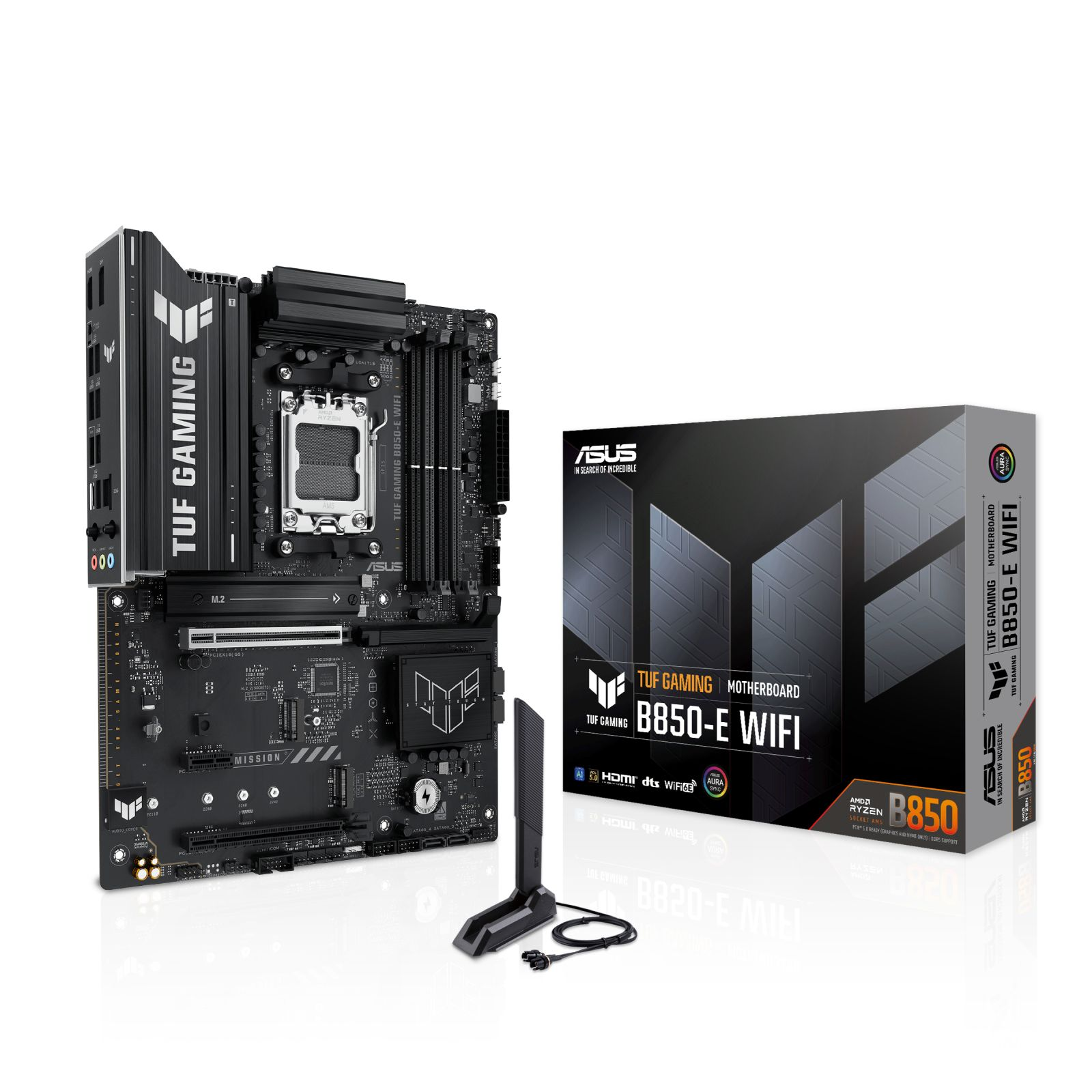 ASUS TUF GAMING B850-E WIFI 8000MHz (OC)  Soket AM5 M.2 HDMI DP AMD B850 DDR5 ATX Anakart