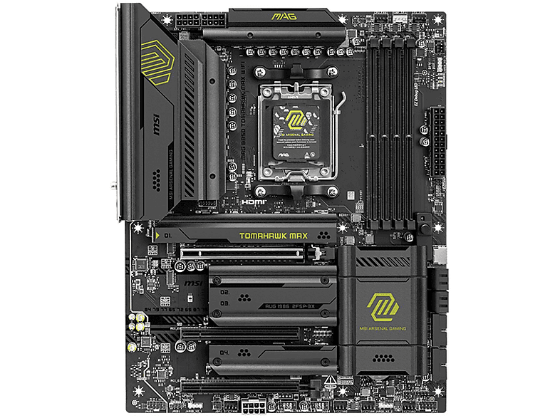 MSI MAG B850 TOMAHAWK MAX WIFI Mainboard Weiß