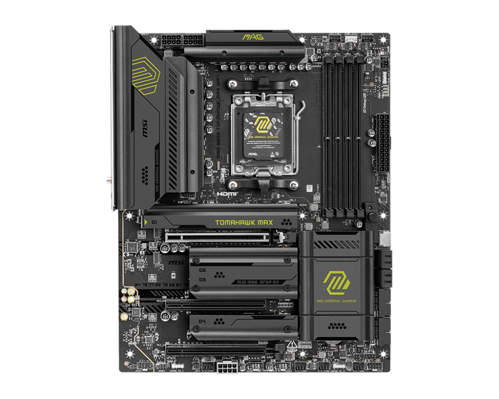 MSI MAG TOMAHAWK MAX WIFI 8400MHz (OC) M.2 HDMI AMD B850 DDR5 ATX Anakart