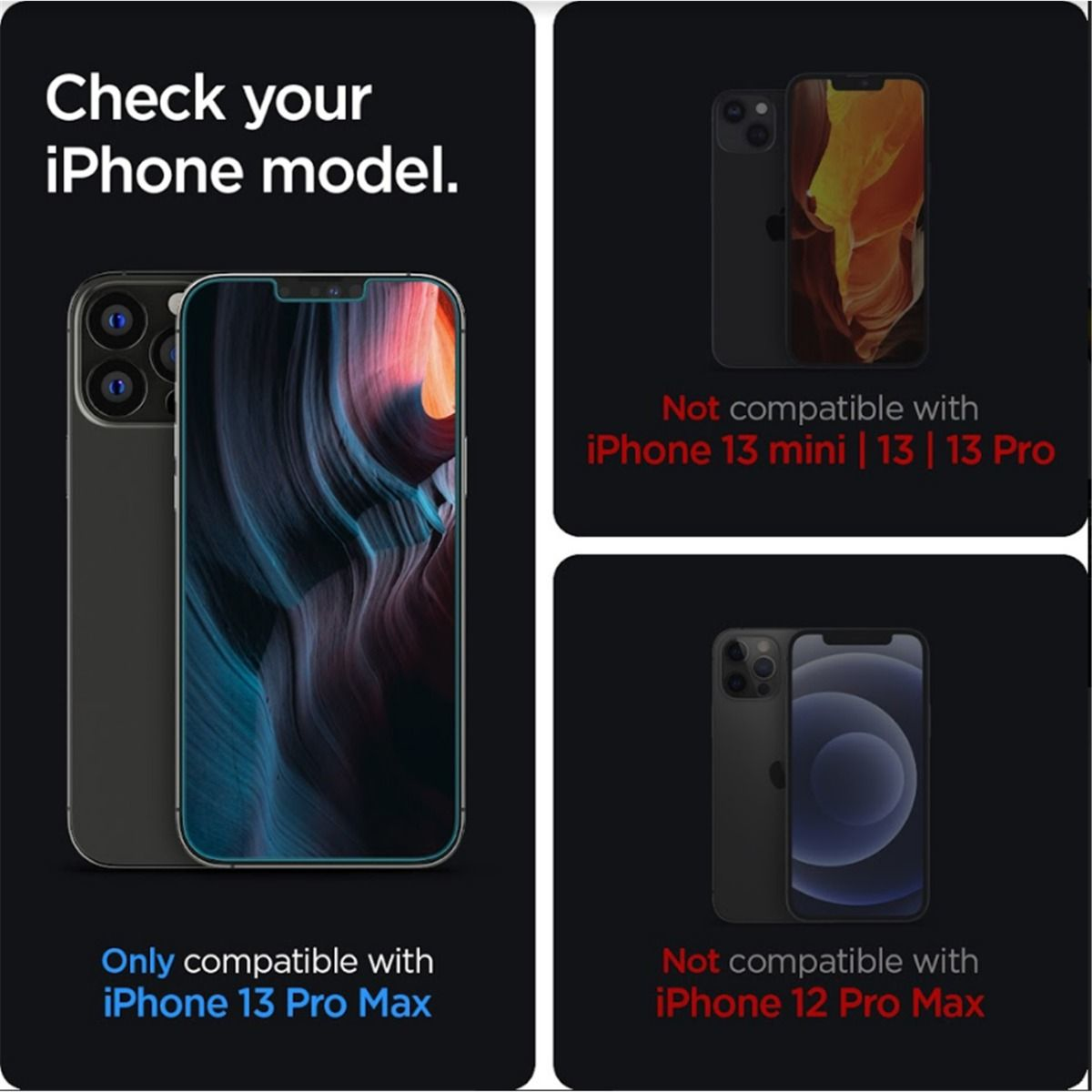 Obrazek z modelami iPhone'ów i informacją o kompatybilności z iPhone 13 Pro Max, 13 mini, 13, 12 Pro Max.