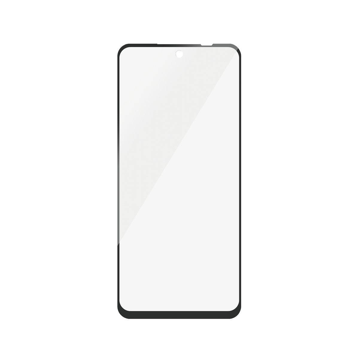 Una protezione schermo per telefono isolata su sfondo bianco.